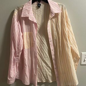 Wild Fable striped oversized shirt